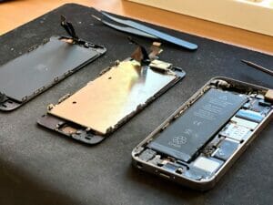 téléphone, smartphone, électronique, réparation, iphone