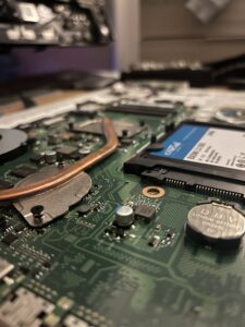 ordinateur, pc portable, portable, laptop, carte mère