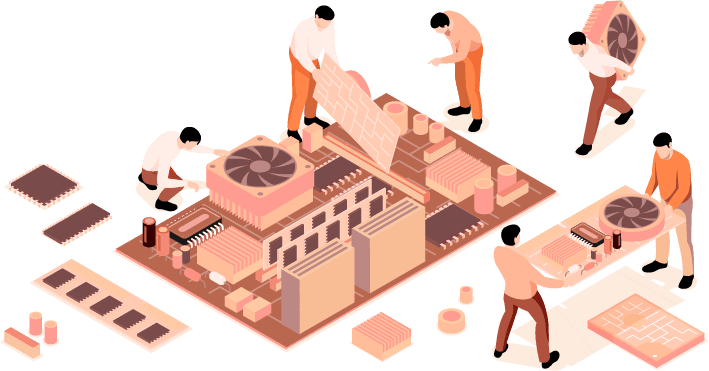 svg, png, carte mère, orange